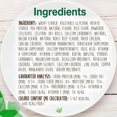 Show full view: Nylabone Healthy Edibles All-Natural Long Lasting Bacon Dog Chew Treats, X-Large, 4 count slide 4 of 11