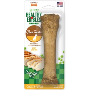 Nylabone Healthy Edibles All-Natural Long Lasting Chicken Dog Chew Treats X-Large