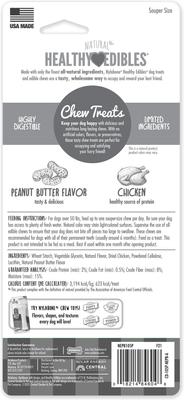 Show full view: Nylabone Healthy Edibles All-Natural Long Lasting Peanut Butter Flavor Dog Chew Treats, 1 count, X-Large/Souper slide 8 of 13