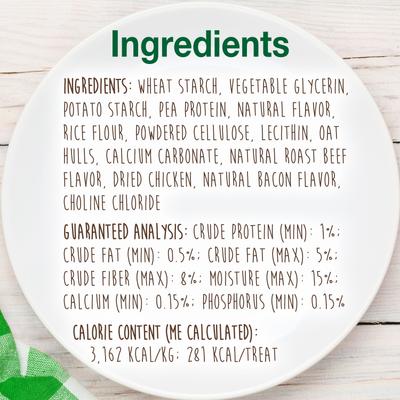 Show full view: Nylabone Healthy Edibles All-Natural Long Lasting Roast Beef Dog Chew Treats, Medium, 2 count slide 6 of 13