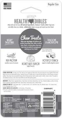 Show full view: Nylabone Healthy Edibles All-Natural Long Lasting Roast Beef Dog Chew Treats, Small, 2 count slide 9 of 13