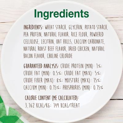 Show full view: Nylabone Healthy Edibles All-Natural Long Lasting Roast Beef Dog Chew Treats, Small, 3 count slide 5 of 12