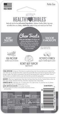 Show full view: Nylabone Healthy Edibles All-Natural Long Lasting Roast Beef Dog Chew Treats, X-Small, 2 count slide 8 of 13