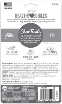 Show full view: Nylabone Healthy Edibles All-Natural Long Lasting Roast Beef Dog Chew Treats, X-Small, 8 count slide 9 of 13