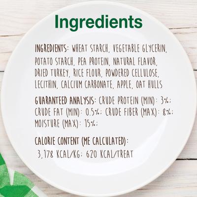 Show full view: Nylabone Healthy Edibles All-Natural Long Lasting Turkey & Apple Dog Chew Treats, X-Large slide 5 of 13