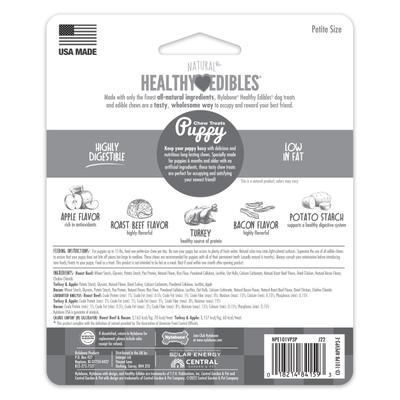 Show full view: Nylabone Healthy Edibles Bacon, Roast Beef, & Turkey Puppy Starter Kit Dog Treats, 3 pack slide 8 of 12