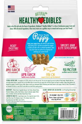 Show full view: Nylabone Healthy Edibles Long Lasting Puppy Lamb & Apple Flavor Dog Bone Treats, 12 count slide 7 of 12