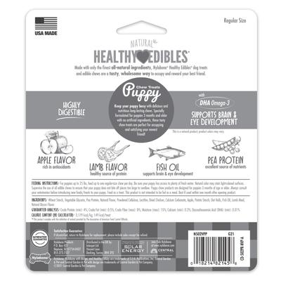 Show full view: Nylabone Healthy Edibles Long Lasting Puppy Lamb & Apple Flavor Dog Bone Treats, 3 count slide 8 of 13
