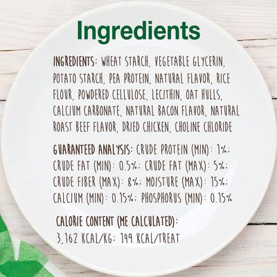 Show full view: Nylabone Healthy Edibles Longer Lasting Bacon Flavor Small Dog Bone Treat, 6 count slide 5 of 13