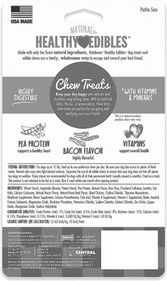 Show full view: Nylabone Healthy Edibles Longer Lasting Bacon Flavor X-Small Breed Dog Bone Treat, 16 count slide 3 of 13