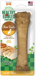 Nylabone Healthy Edibles Longer Lasting Chicken Flavor Dog Bone Treat, X-Large, bundle of 2