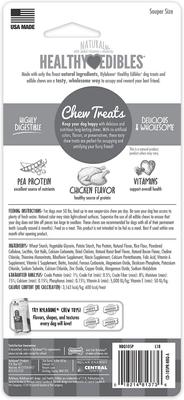 Show full view: Nylabone Healthy Edibles Longer Lasting Chicken Flavor Dog Bone Treat, X-Large, bundle of 2 slide 4 of 13