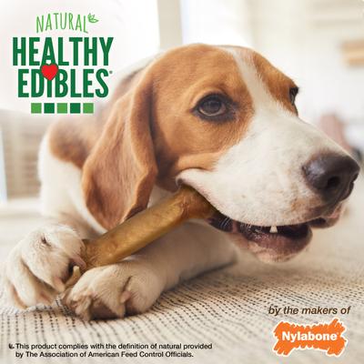 Show full view: Nylabone Healthy Edibles Longer Lasting Chicken Flavor Dog Bone Treats, Medium, 2 count slide 6 of 12
