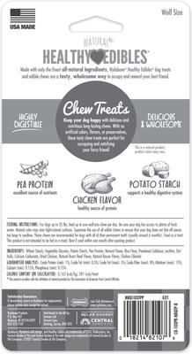 Show full view: Nylabone Healthy Edibles Longer Lasting Chicken Flavor Dog Bone Treats, Medium, 2 count slide 8 of 12