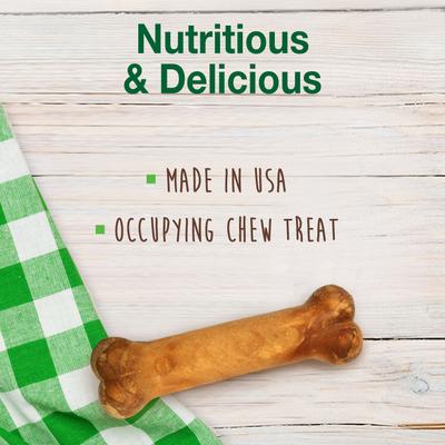 Show full view: Nylabone Healthy Edibles Longer Lasting Puppy Turkey & Sweet Potato Flavor Dog Bone Treats, Small, 3 count slide 3 of 13