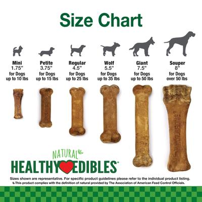Show full view: Nylabone Healthy Edibles Longer Lasting Puppy Turkey & Sweet Potato Flavor Dog Bone Treats, X-Small, 16 count slide 6 of 12