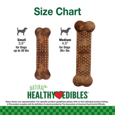 Show full view: Nylabone Healthy Edibles Meaty Center Beef Small Natural Dog Treats, 12 count slide 7 of 13