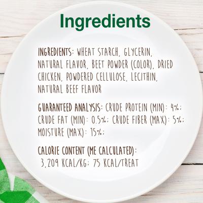 Show full view: Nylabone Healthy Edibles Meaty Center Beef Small Natural Dog Treats, 12 count slide 8 of 13