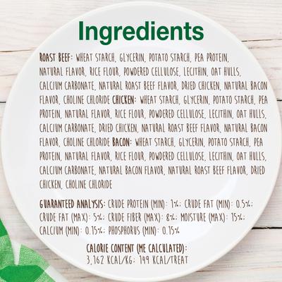 Show full view: Nylabone Healthy Edibles Natural Long-Lasting Dog Chew Treats, Variety Pack, Small, 3 count slide 5 of 12