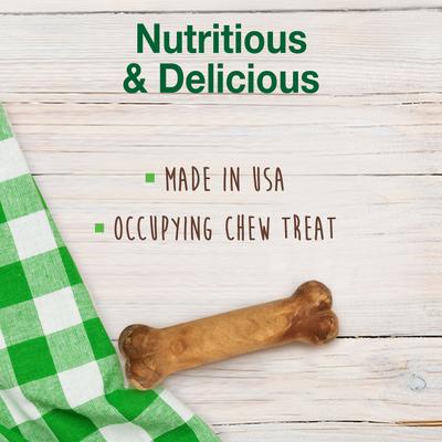Show full view: Nylabone Healthy Edibles Puppy Natural Lamb & Apple Long Lasting Dog Chew Treats, X-Small, 4 Count slide 3 of 11