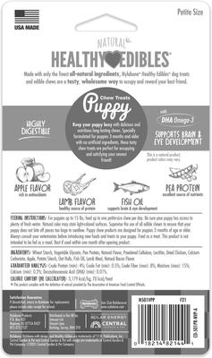 Show full view: Nylabone Healthy Edibles Puppy Natural Lamb & Apple Long Lasting Dog Chew Treats, X-Small, 4 Count slide 8 of 11