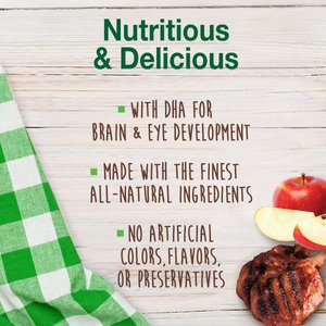 Nylabone Healthy Edibles Puppy Natural Lamb & Apple Long Lasting Dog Chew Treats, X-Small, 8 count