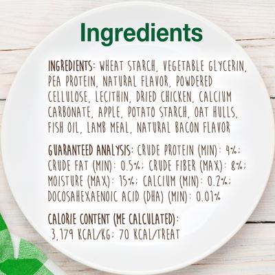 Show full view: Nylabone Healthy Edibles Puppy Natural Lamb & Apple Long Lasting Dog Chew Treats, X-Small, 8 count slide 5 of 11