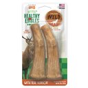 Nylabone Healthy Edibles WILD Antler Natural Long Lasting Venison Dog Chew Treats, Medium, 2 count