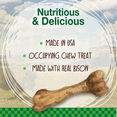 Show full view: Nylabone Healthy Edibles WILD Natural Long Lasting Bison Dog Chew Treat, Large slide 3 of 13