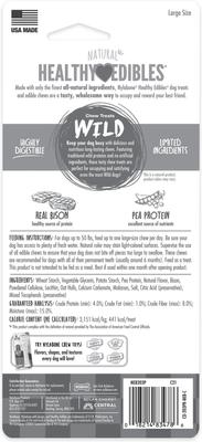 Show full view: Nylabone Healthy Edibles WILD Natural Long Lasting Bison Dog Chew Treat, Large slide 9 of 13