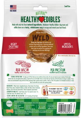 Show full view: Nylabone Healthy Edibles WILD Natural Long Lasting Bison Dog Chew Treats, Small, 16 count slide 8 of 13