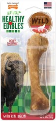 Nylabone Healthy Edibles WILD Natural Long Lasting Bison Flavor Dog Chew Treat, Large, 3 count