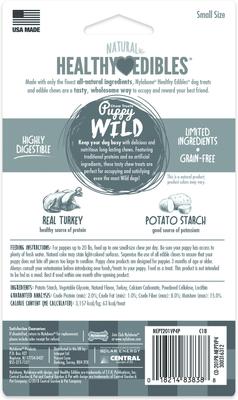 Show full view: Nylabone Healthy Edibles Wild Turkey Puppy Treat Bone, 4 count slide 4 of 13