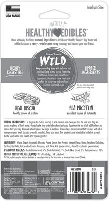 Show full view: Nylabone Natural Healthy Edibles Wild with Real Bison Medium Dog Treats, 6 count slide 3 of 12