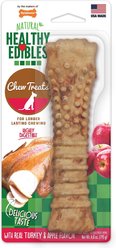 Nylabone Natural Healthy Edibles with Real Turkey & Apple Large Dog Bone Treat, X-Large, 2 count bundle