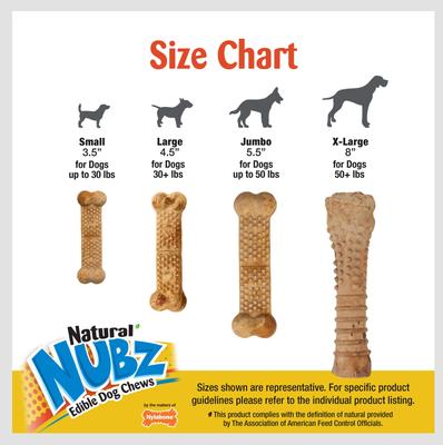 Show full view: Nylabone Natural Nubz Chicken Dog Treat, Large, 18 count slide 5 of 11