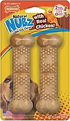 Nylabone Natural Nubz Chicken Dog Treat, Large, 2 count