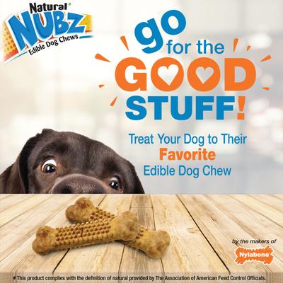 Show full view: Nylabone Natural Nubz Chicken Dog Treat, Large, 2 count slide 5 of 12