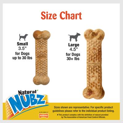Show full view: Nylabone Natural Nubz Chicken Dog Treat, Small, 32 count slide 7 of 10