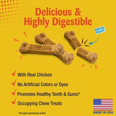 Show full view: Nylabone Natural Nubz Chicken Dog Treat, Small, 8 count slide 3 of 11