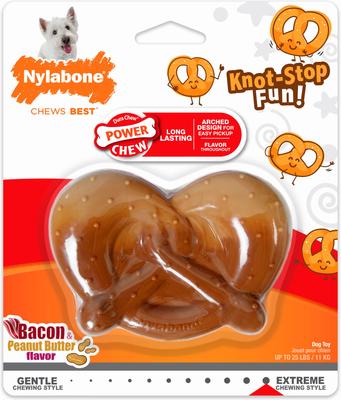 Show full view: Nylabone Nubz Large Chicken Treats, 16 count + Power Chew Pretzel Chew Toy slide 2 of 9