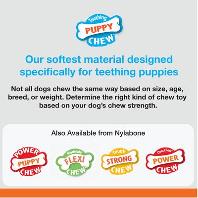 Show full view: Nylabone Nubz Turkey & Sweet Potato Chew Treat, 8 count + Puppy Chew Teething Pacifier Dog Toy, Small slide 5 of 9