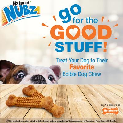 Show full view: Nylabone Nubz Turkey & Sweet Potato Flavored Puppy Chew Treat, 8 count slide 3 of 11
