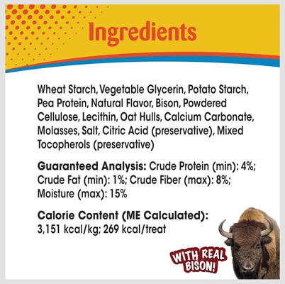 Show full view: Nylabone Nubz WILD Natural Long Lasting Edible Bison Flavor Jumbo Dog Chew Treat, 2 count slide 6 of 11