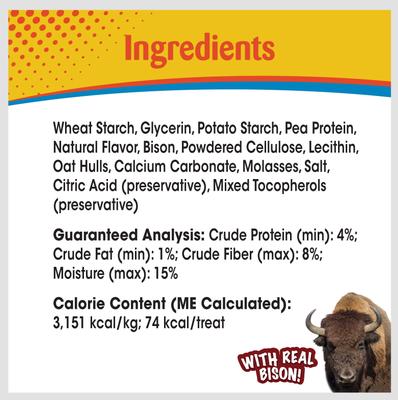 Show full view: Nylabone Nubz WILD Natural Long Lasting Edible Bison Flavor Small Dog Chew Treat, 4 count slide 4 of 10