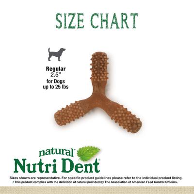 Show full view: Nylabone Nutri Dent Easy Hold Trios Dental Dog Treat, Filet Mignon, Medium, 20 count slide 6 of 11
