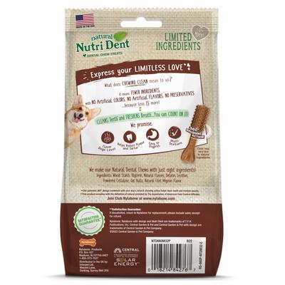 Show full view: Nylabone Nutri Dent Filet Mignon Flavored Dog Dental Chews, Regular, Mini 32 Count slide 8 of 13