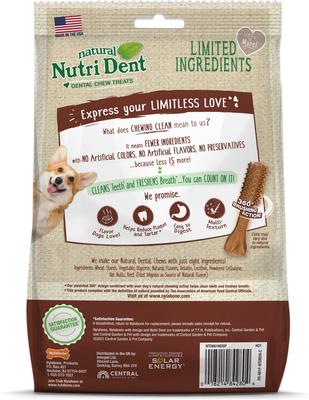 Show full view: Nylabone Nutri Dent Filet Mignon Flavored Dog Dental Chews, Small, 28 count slide 8 of 13