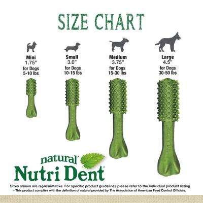 Show full view: Nylabone Nutri Dent Natural Dental Fresh Breath Flavored Chew Treat, Medium, 20 count slide 7 of 13