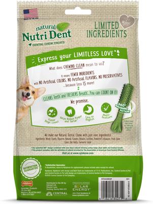 Show full view: Nylabone Nutri Dent Natural Dental Fresh Breath Flavored Chew Treat, Medium, 20 count slide 8 of 13